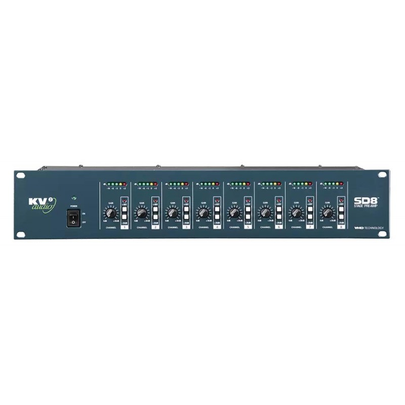 KV2 Audio VHD SD8 8-kanałowy przedwzmacniacz/spliter